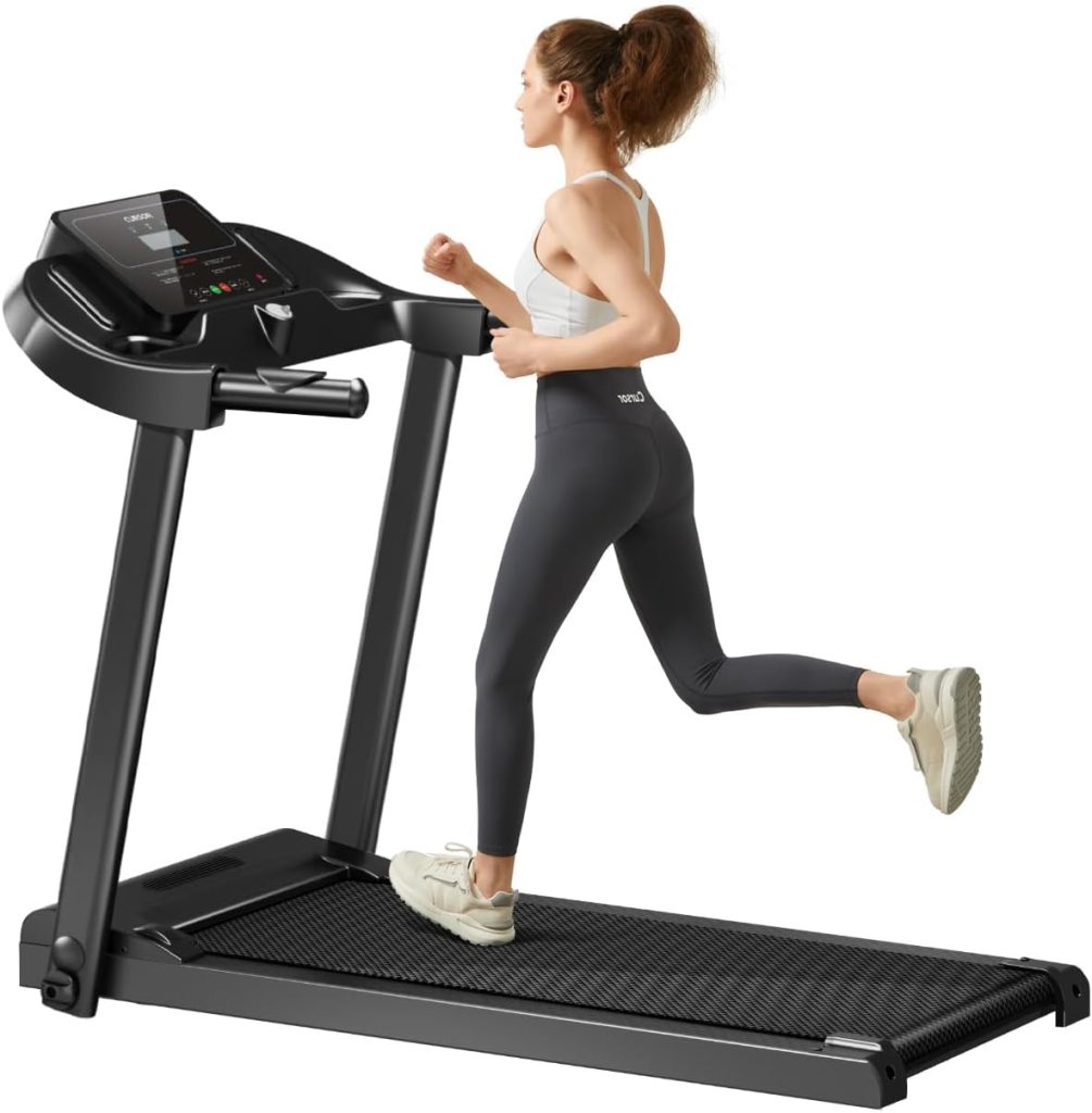 CURSOR FITNESS Home Folding Treadmill with Pulse Sensor, 2.5 HP Quiet Brushless, 7.5 MPH, 265 LBS Capacity CURSOR FITNESS Home Folding Treadmill with Pulse Sensor, 2.5 HP Quiet Brushless, 7.5 MPH, 265 LBS Capacity