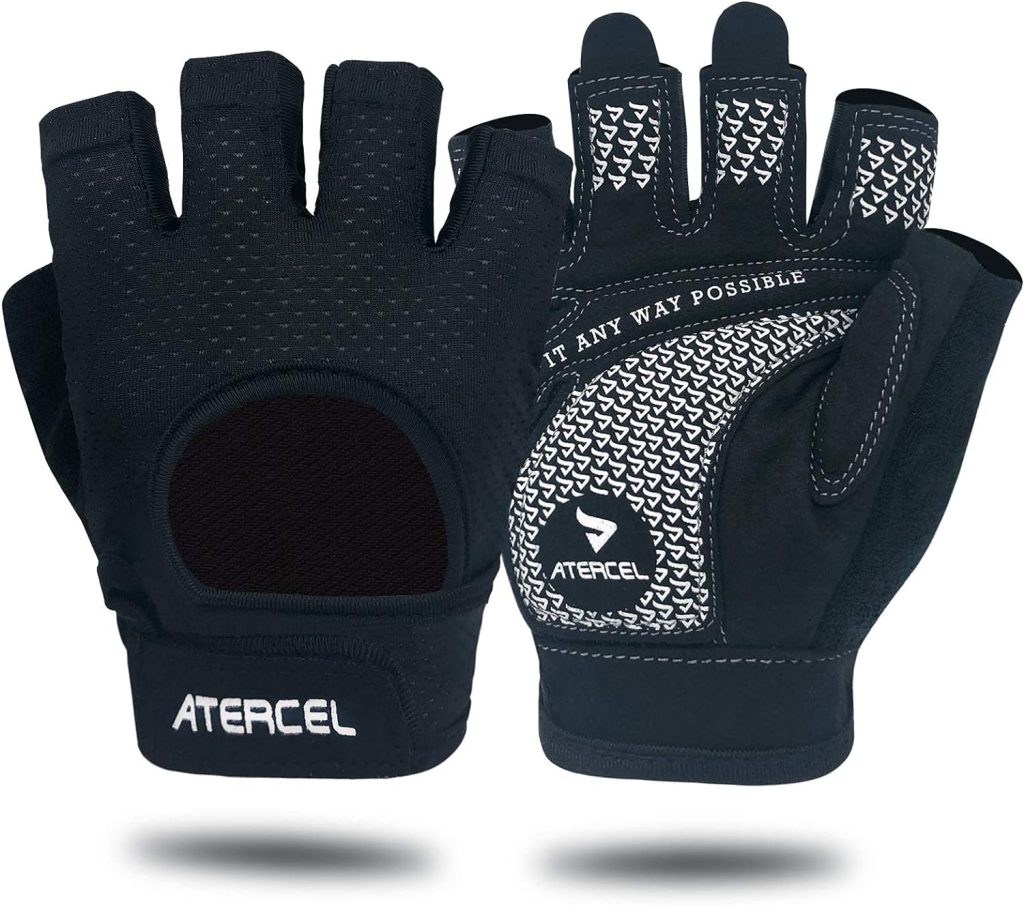 ATERCEL Weight Lifting Gloves Full Palm Protection, Workout Gloves for Gym, Cycling, Exercise, Breathable, Super Lightweight for Mens and Women ATERCEL Weight Lifting Gloves Full Palm Protection, Workout Gloves for Gym, Cycling, Exercise, Breathable, Super Lightweight for Mens and Women