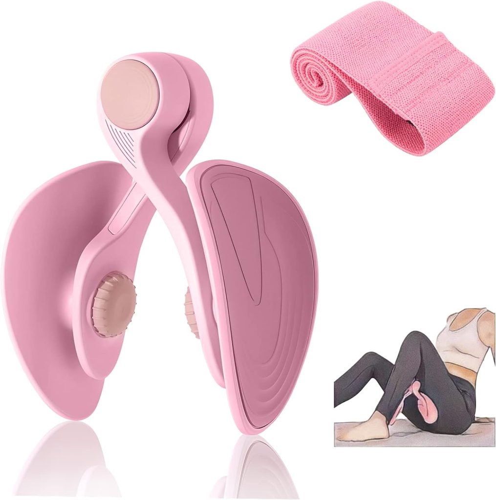 TINRIEF Thigh Master Hip Trainer Kegel Exerciser, Pelvic Floor Trainer, Kegel Trainer for Postpartum Rehabilitation, Trimmer Inner Thigh, Thigh Toner Workout TINRIEF Thigh Master Hip Trainer Kegel Exerciser, Pelvic Floor Trainer, Kegel Trainer for Postpartum Rehabilitation, Trimmer Inner Thigh, Thigh Toner Workout